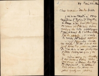 Lettre de Eugène Boudin à Pieter van der Velde, 22 mai 1889