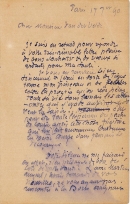 Lettre de Eugène Boudin à Pieter van der Velde, 17 janvier 1890