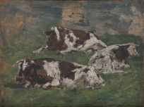 Trois Vaches couchées (verso du B 190)