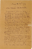 Lettre de Eugène Boudin à Pieter van der Velde, 10 décembre 1893