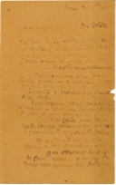 Lettre de Eugène Boudin à Pieter van der Velde, 21 janvier 1890