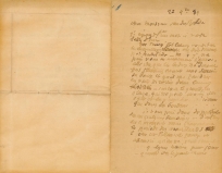 Lettre de Eugène Boudin à Pieter van der Velde, 22 novembre 1889
