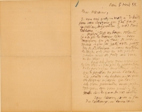 Lettre de Eugène Boudin à Pieter van der Velde, 5 avril 1888