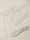 Homme nu bras gauche tendu et deux études de bras tendus (Étude pour « La Fille de Jephté »)