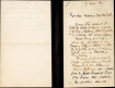 Lettre de Eugène Boudin à Pieter van der Velde, 7 mai 1889