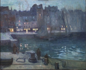 Le Vieux Bassin du Havre ; le soir (titre de l'oeuvre dans le catalogue du Salon de la Société des Artistes Français de 1903), Le Port du Havre (titre sous lequel le tableau était vendu)
