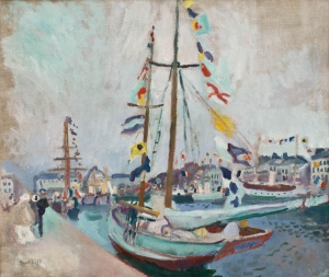 Le Yacht pavoisé au Havre Le Yacht pavoisé au Havre