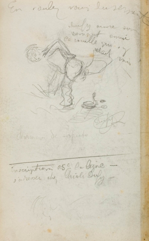 Encrier et casserole (recto), Charmeur de serpents (verso) Encrier et casserole (recto), Charmeur de serpents (verso)