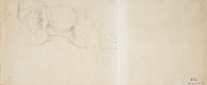 Le Café (recto ), Deux personnages au café (verso ) Le Café (recto ), Deux personnages au café (verso )