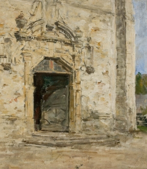 Portail de l'église Saint-Thomas, à Touques