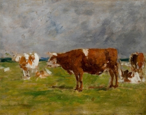 Vaches dans un paysage