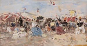 Trouville. Scène de plage Trouville. Scène de plage