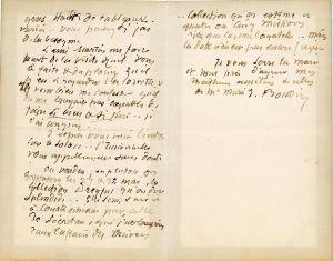 Lettre de Eugène Boudin à Pieter van der Velde, 7 mai 1889 Lettre de Eugène Boudin à Pieter van der Velde, 7 mai 1889